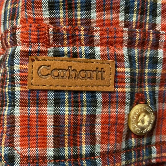 Carhartt XL Plaid Long Sleeved Button Down  Westerncore Cowboycore Shirt: 4271 - Picture 6 of 9